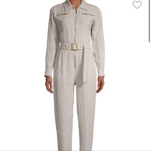 We wore what linen utility jumpsuit